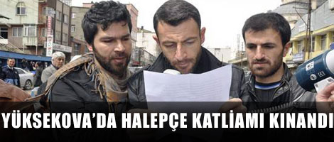 Yüksekova'da Halepçe katliamı kınandı