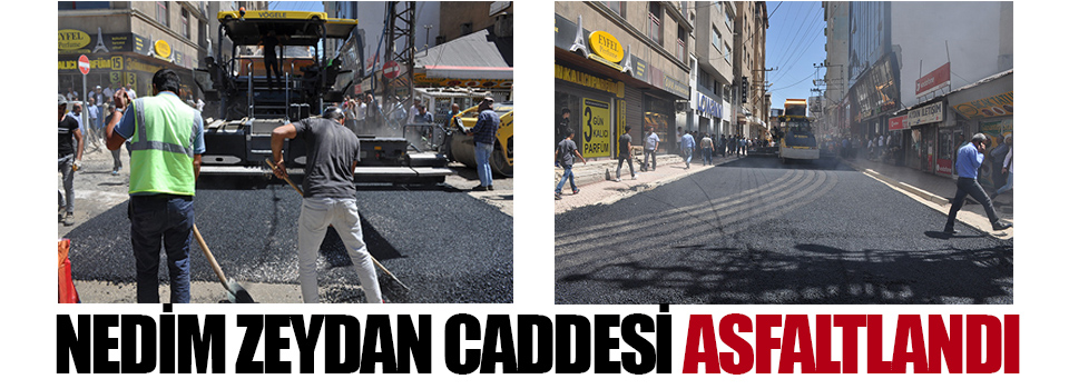 Nedim Zeydan Caddesi Asfaltlandı