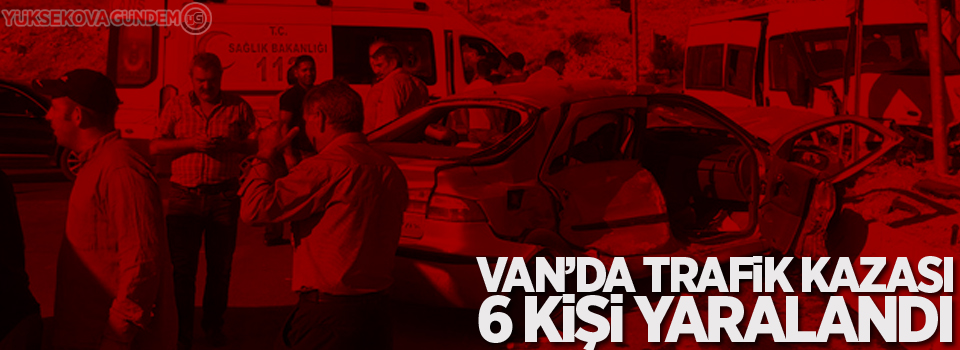 Van'da otomobil ile minibüs çarpıştı: 6 yaralı