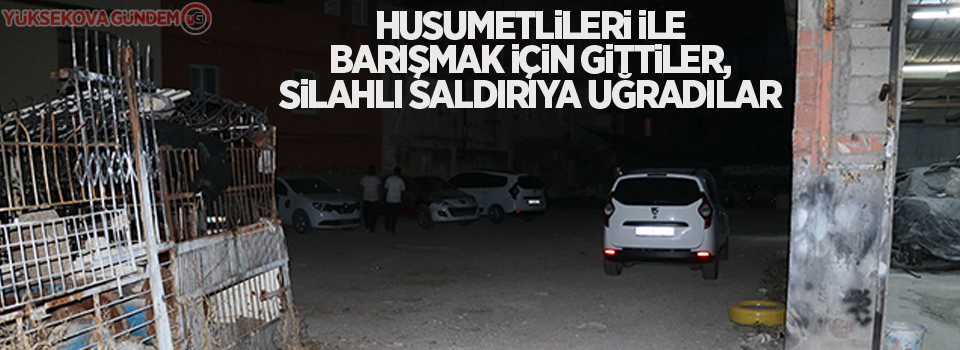 Husumetlileri ile barışmak için gittiler, silahlı saldırıya uğradılar: 1 ölü, 1 yaralı