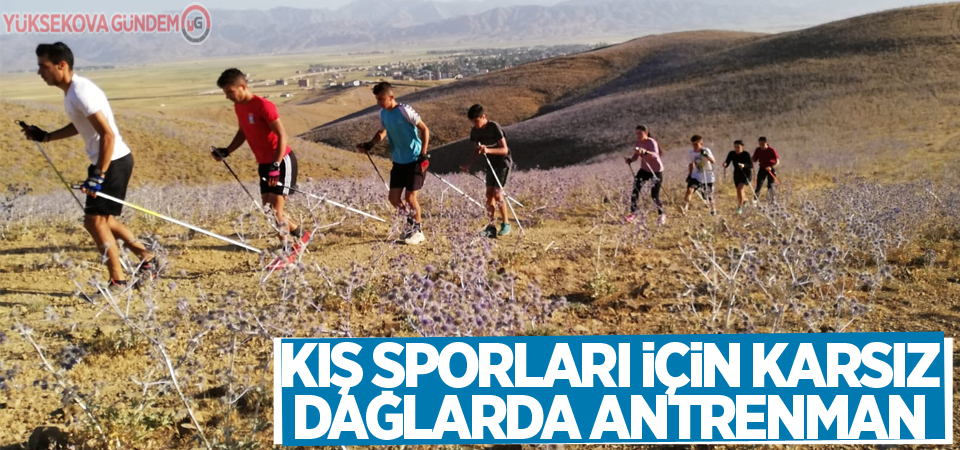 Kış sporları için karsız dağlarda antrenman