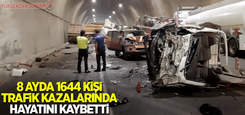 8 ayda yollarda 271 bin trafik kazası yaşandı, bin 644 kişi öldü