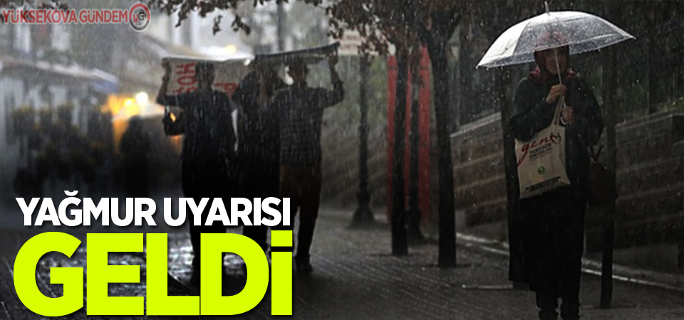 Meteoroloji'den yağmur uyarısı!