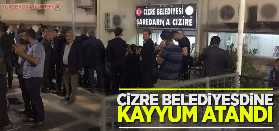 Cizre Belediyesi'ne de kayyum atandı