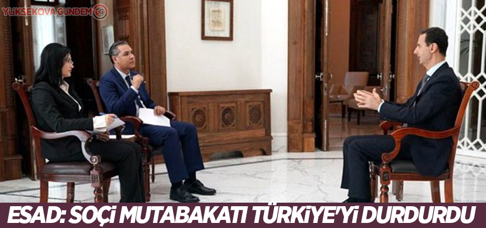 Esad: Soçi mutabakatı Türkiye'yi durdurdu