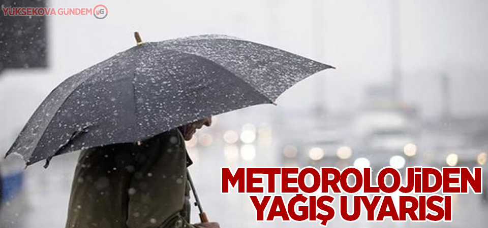 Meteorolojiden yağış uyarısı