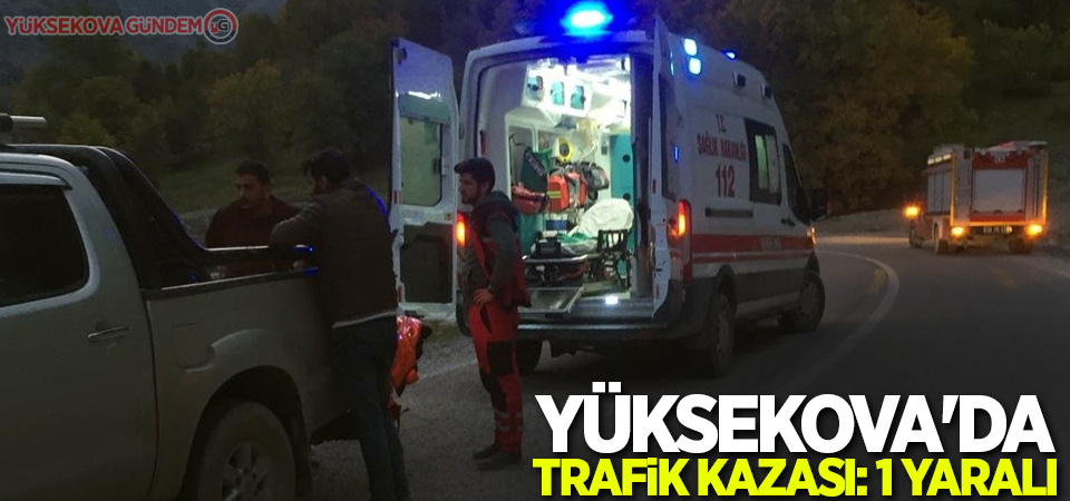 Yüksekova'da trafik kazası: 1 yaralı