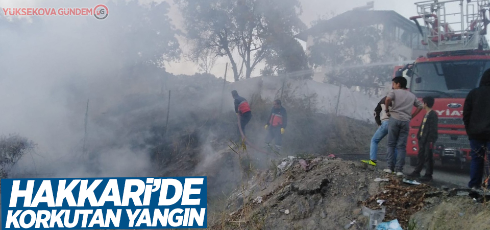 Hakkari’de anız yangını korkuttu