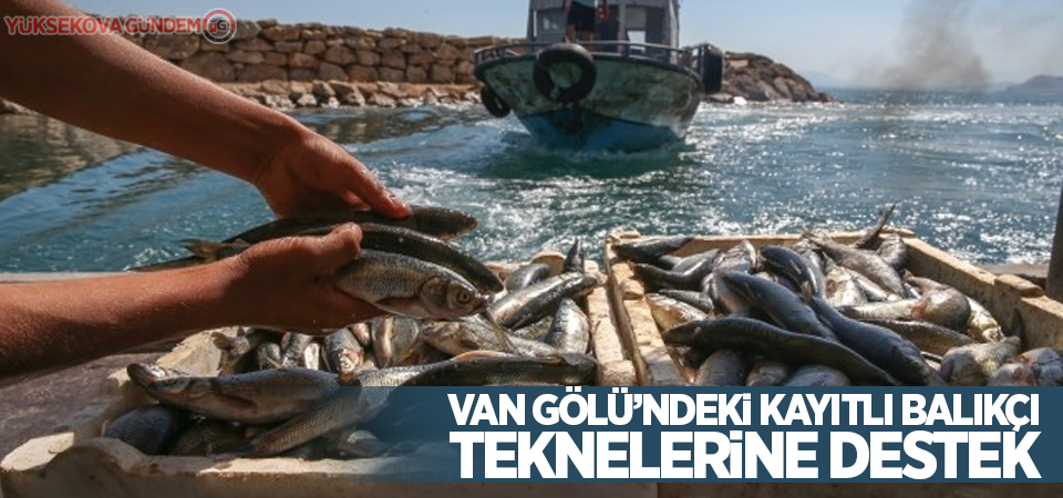 Van Gölü’ndeki kayıtlı balıkçı teknelerine destek