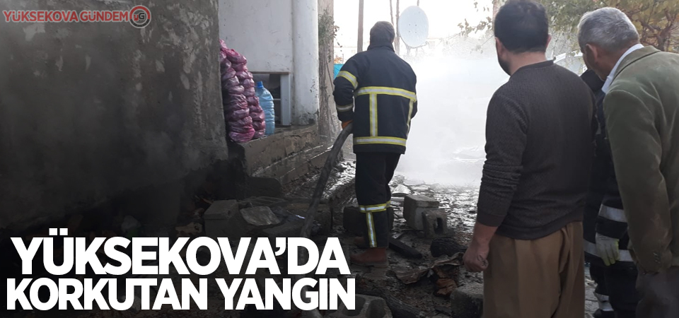 Yüksekova’da korkutan yangın