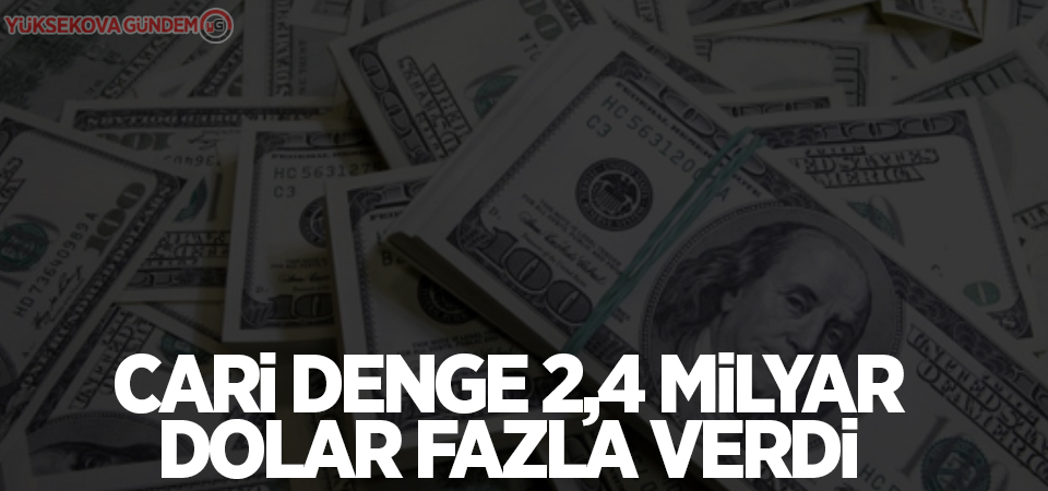 Cari denge 2,4 milyar dolar fazla verdi