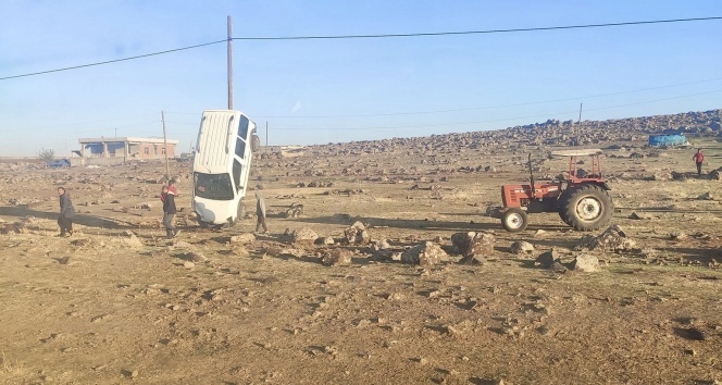 İlginç kaza görenleri şaşırttı