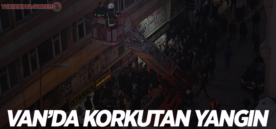 Van'da korkutan yangın