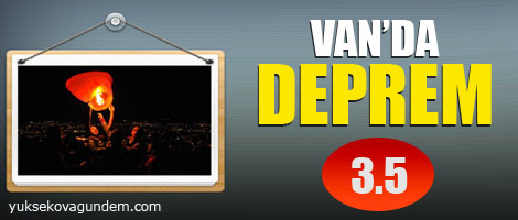 Van'da deprem