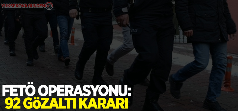 Hava Kuvvetlerinde FETÖ operasyonu: 92 gözaltı kararı