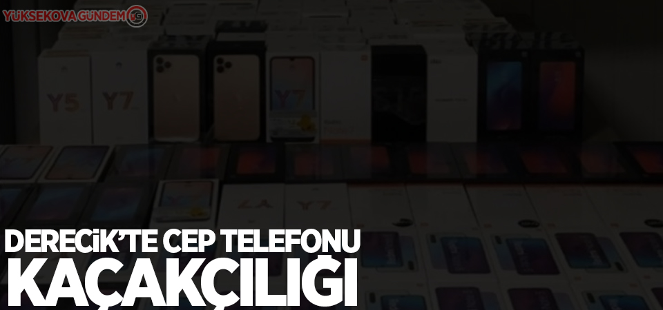 Derecik’te cep telefonu kaçakçılığı