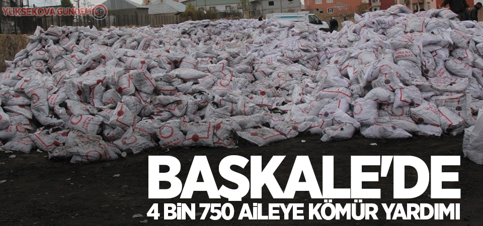 Başkale'de 4 bin 750 aileye kömür yardımı