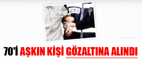 Amed'de 70'i aşkın kişi gözaltına alındı