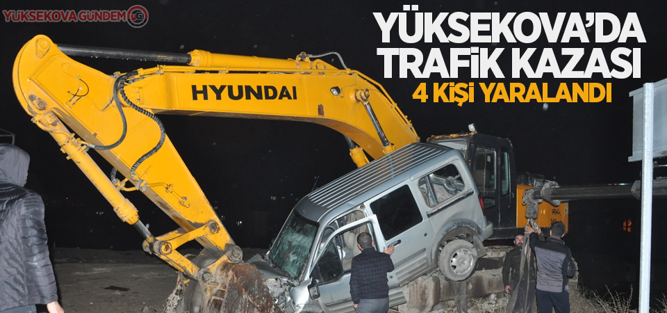 Yüksekova’da trafik kazası: 4 yaralı