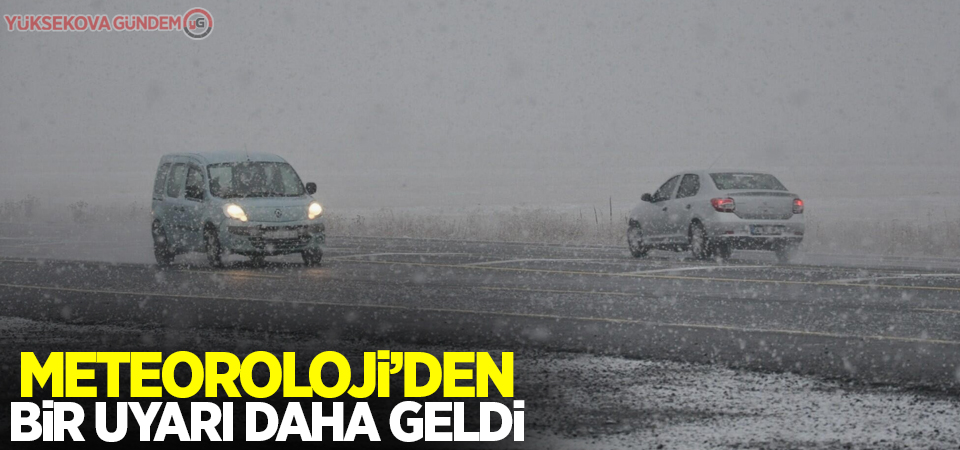 Meteorolojiden kar yağışı uyarısı