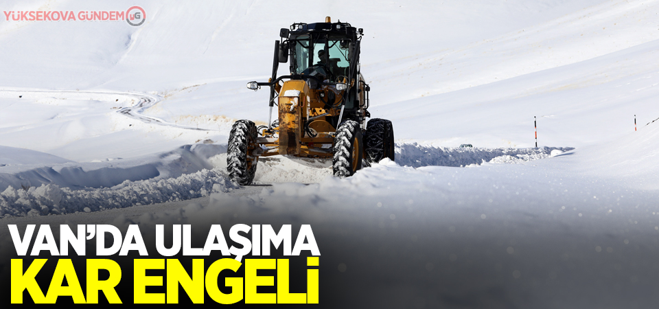 Van'da ulaşıma kar engeli