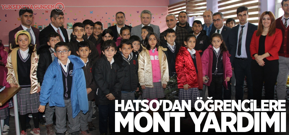 HATSO'dan öğrencilere mont yardımı