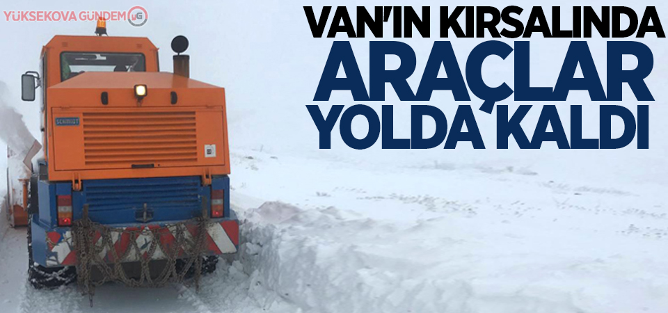 Van'ın kırsalında araçlar yolda kaldı