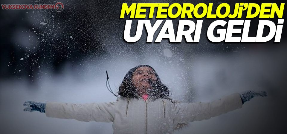 Meteorolojiden kar yağışı uyarısı