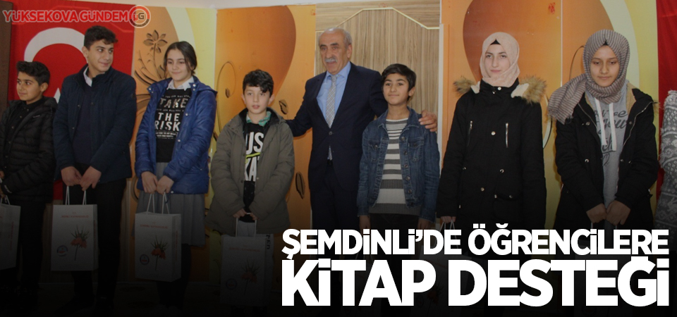 Şemdinli’de öğrencilere kitap desteği