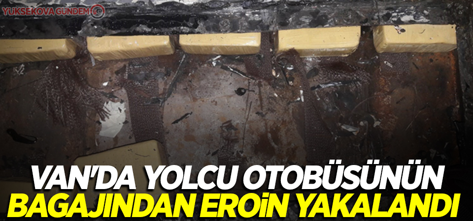 Van'da yolcu otobüsünün bagajından kilolarca eroin yakalandı