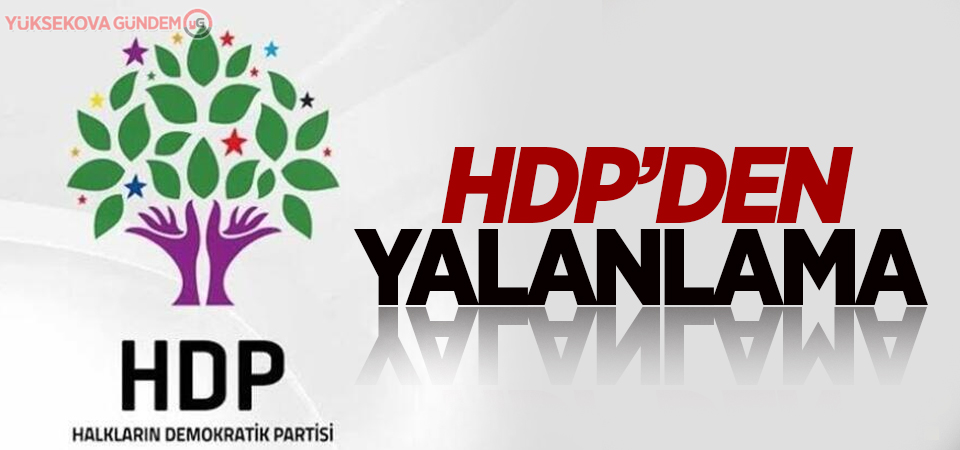 HDP'den Davutoğlu yalanlaması: İlgimiz yok