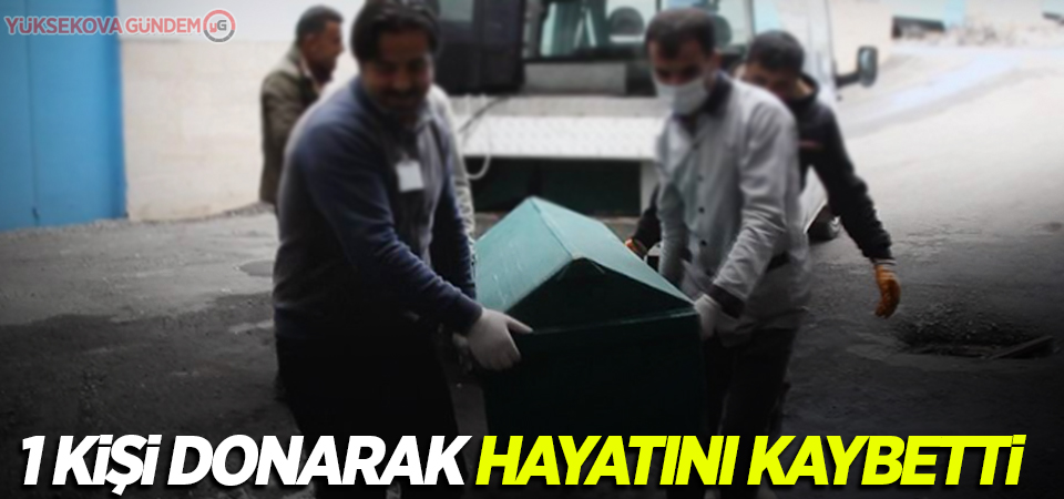 1 Kişi Donarak hayatını kaybetti