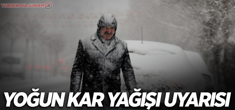 Meteorolojiden yoğun kar yağışı uyarısı