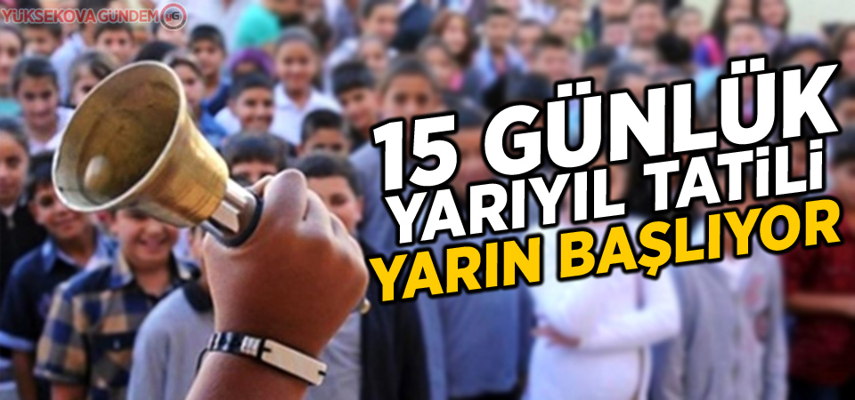 Yarıyıl tatili yarın başlıyor