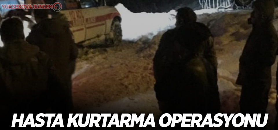 Üç saat süren hasta kurtarma operasyonu!