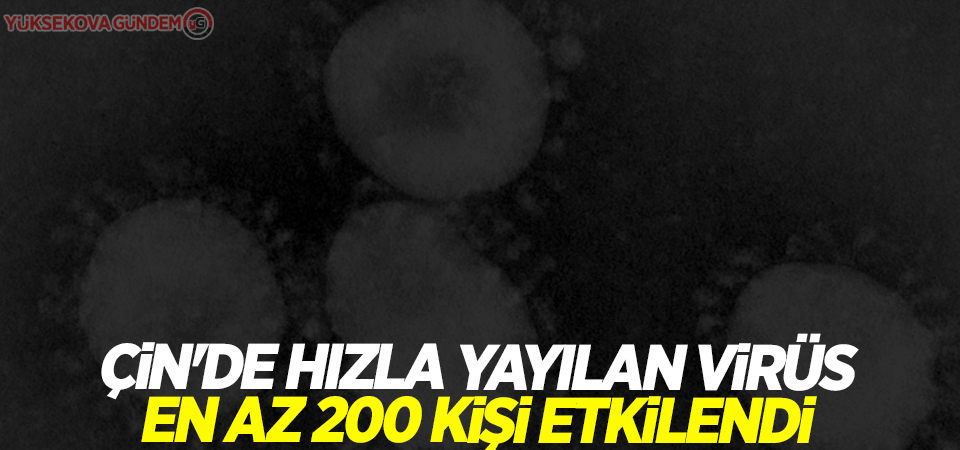 Çin'de hızla yayılan virüs: En az 200 kişi etkilendi