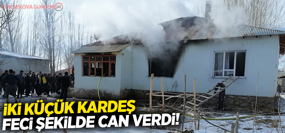 İki küçük kardeş feci şekilde can verdi!