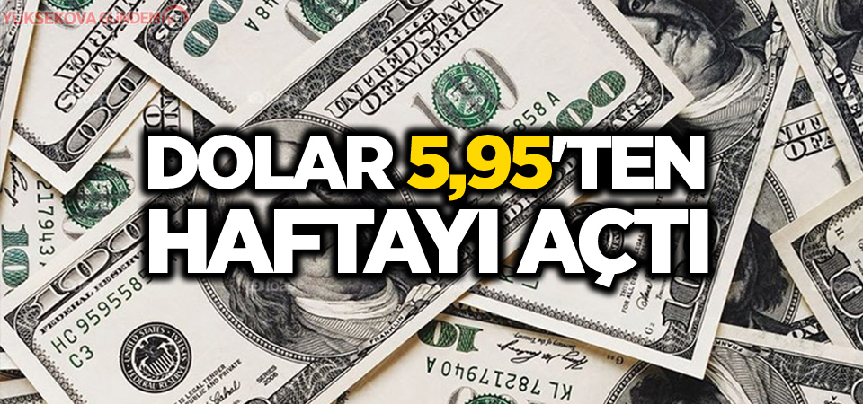 Dolar 5,95'ten haftayı açtı