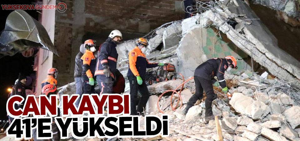 Elazığ depreminde can kaybı 41'e yükseldi