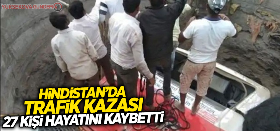 Hindistan'da kaza yapan otobüs çukura düştü: 27 ölü, 32 yaralı