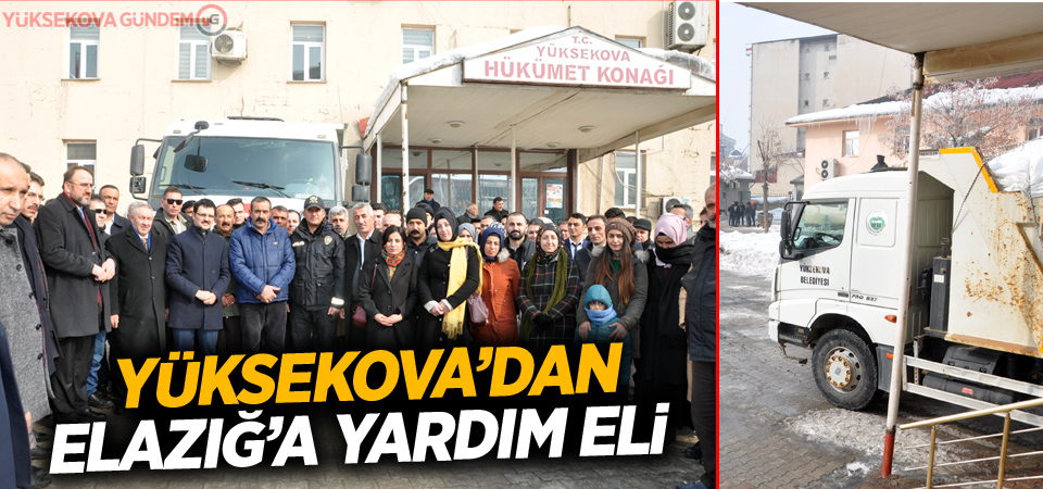 Yüksekova’dan Elazığ’a Yardım Eli