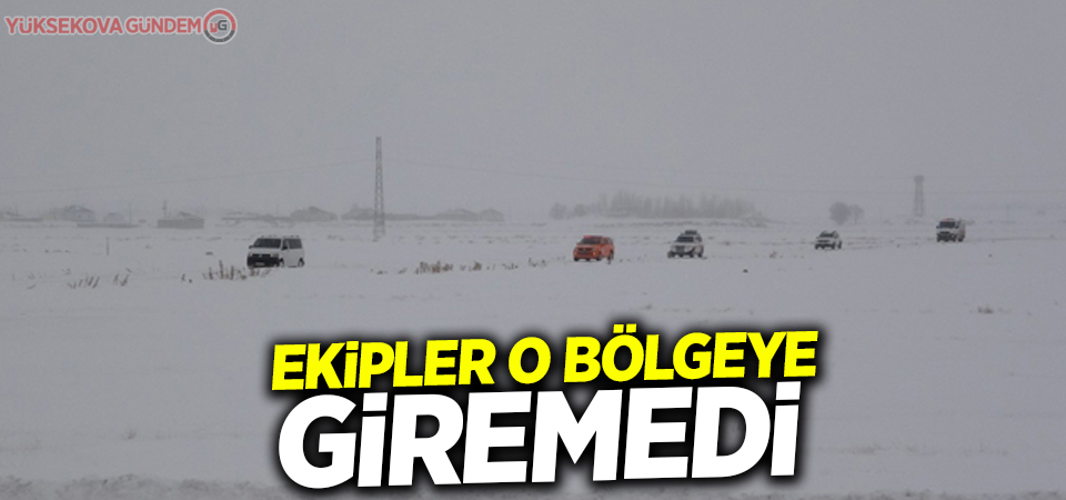 Ekipler, Van'da donarak ölen göçmenler için bölgeye giremedi!