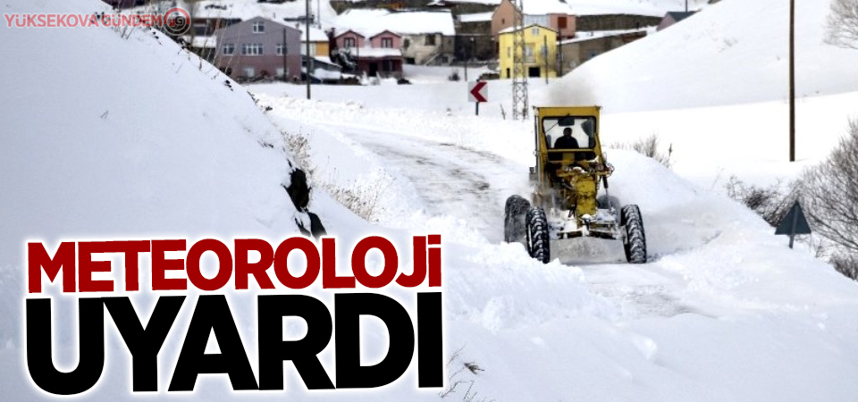 Meteorolojiden buzlanma ve çığ uyarısı