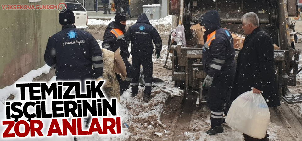 Temizlik işçilerinin zor anları