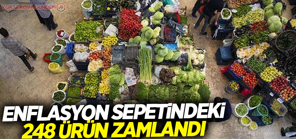 Enflasyon sepetindeki 248 ürün zamlandı