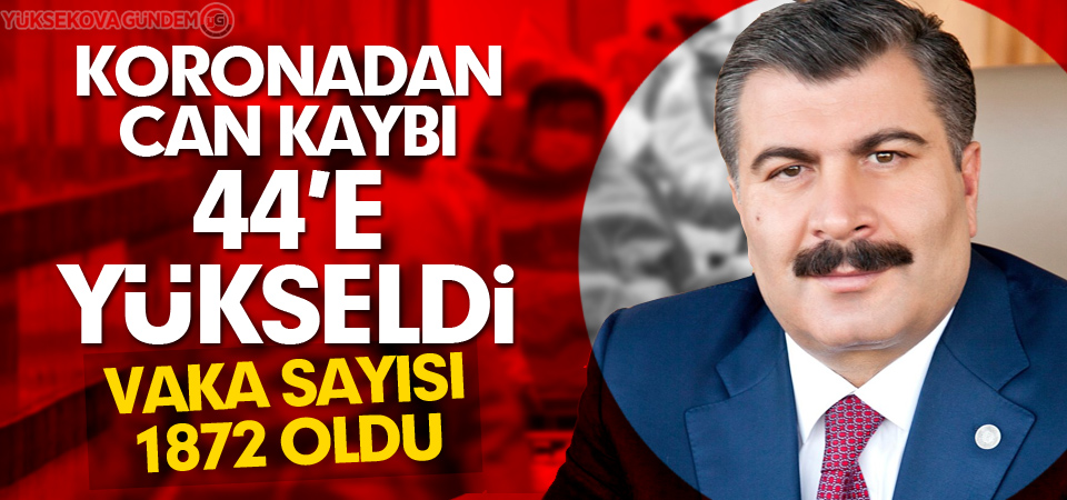 Koronadan can kaybı 44'e yükseldi!