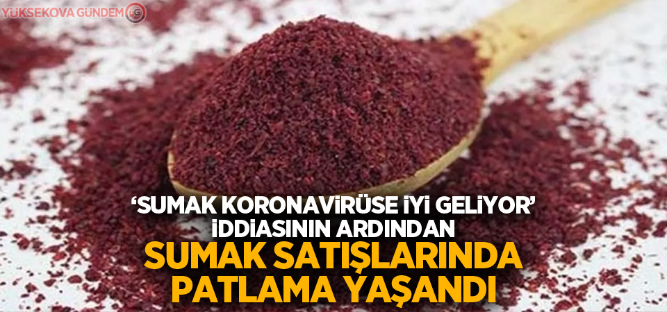 'Sumak koronavirüse iyi geliyor' iddiasının ardından sumak satışlarında patlama yaşandı