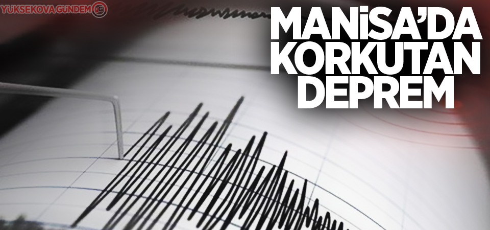 Manisa'da 4,1 büyüklüğünde deprem