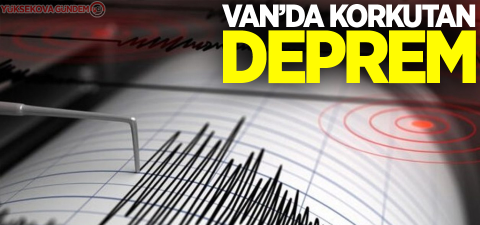 Van'da 4,7 büyüklüğünde deprem meydana geldi