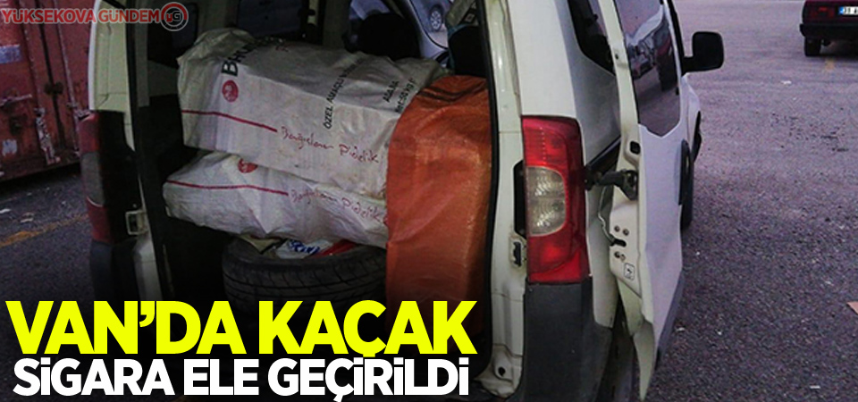 Van'da binlerce paket kaçak sigara ele geçirildi!